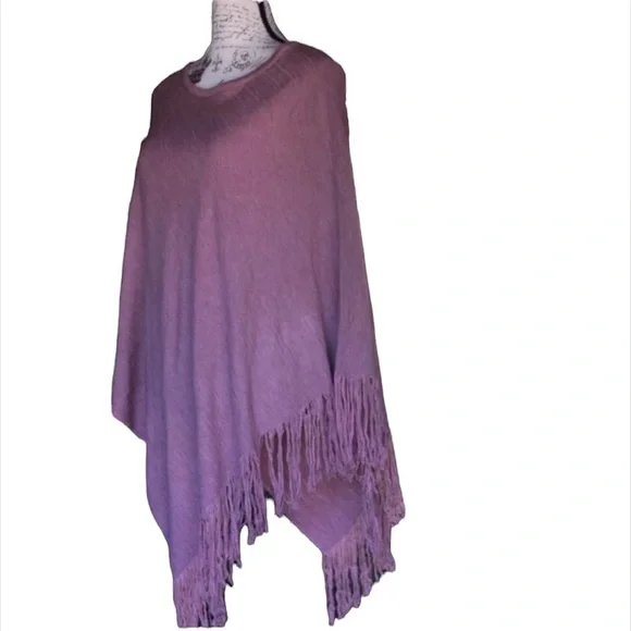 KERISMA, Fringed Poncho, EUC - Picture 1 of 9